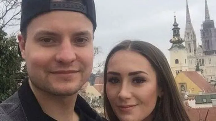 Linz-Stürmer Jordan Hickmott reist gerne. So auch vergangenes Jahr, als er von Villach aus immer wieder Städtetrips unternommen hatte. Hier mit seiner Freundin in Zagreb. 