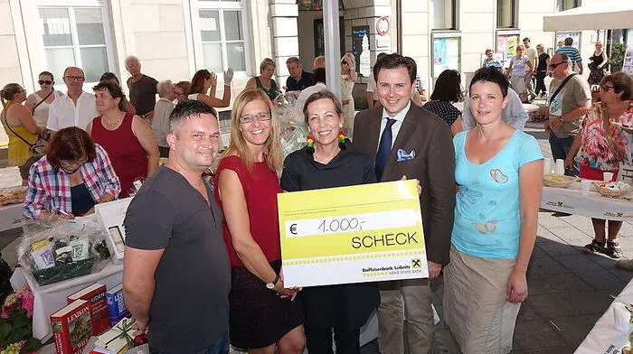 Großzügige Spende:  Joachim Traidl, Anita Schwab, Ingrid Gady, Andreas Draxler und Hildegard Taferner