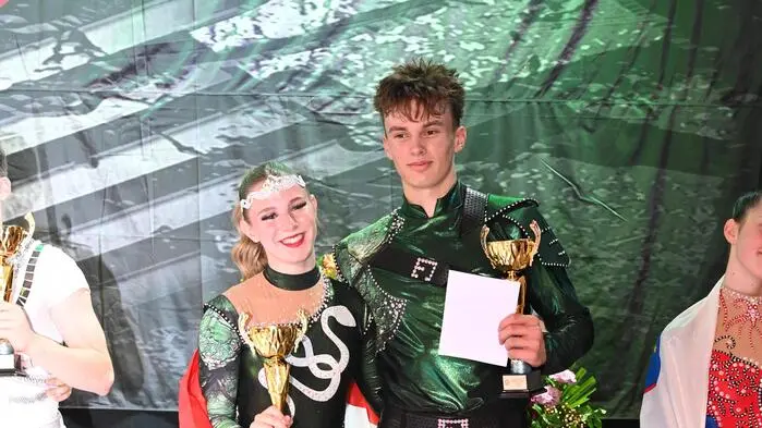 Valentina Nagl und Valentin Häusler vom Verein „RRC New Rock Generation“ aus Weiz schafften es in Budapest ins Finale