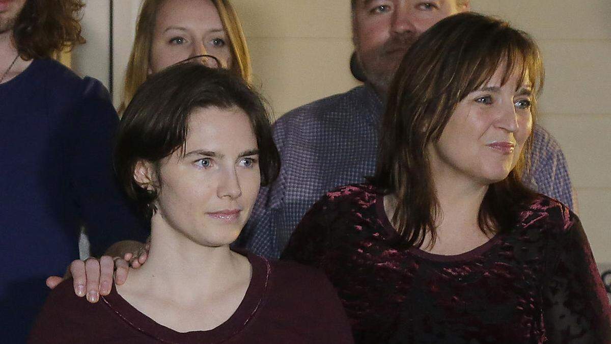 Amanda Knox mit ihrer Mutte Edda Mellas