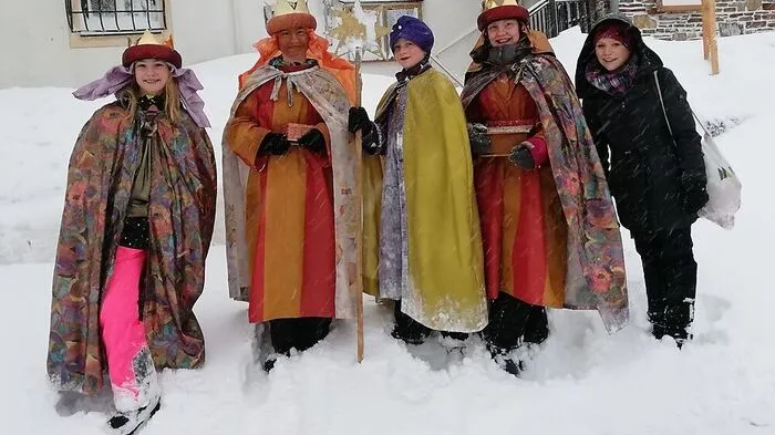 Wegen Schnee und Sturm kommen die Sternsinger aus Kumitz (Bad Mitterndorf) heuer wohl nicht überall hin