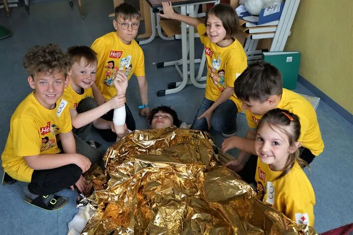 Erste-Hilfe-Maßnahmen wurden auch praktisch umgesetzt.