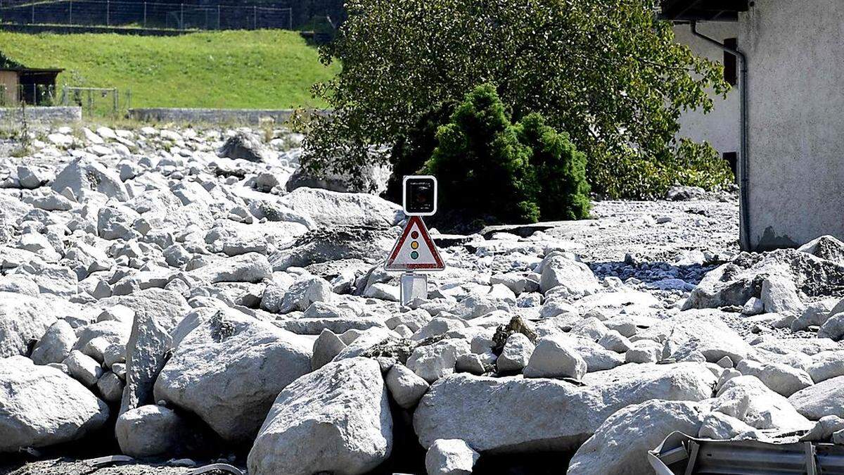 Das Dorf Bondo wurde teilweise verschüttet