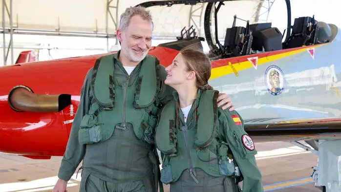 Spaniens Kronprinzessin Leonor und ihr Vater, König Felipe VI.