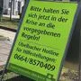 Die Gemeinde bittet ihre Bürger um Kooperation