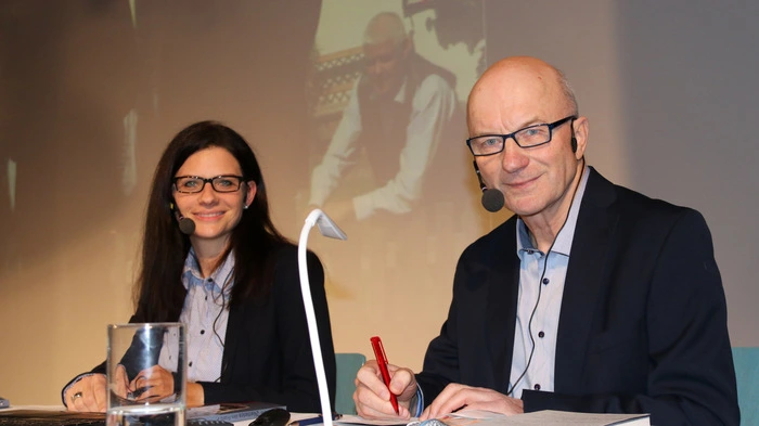 Der Autor Valentin Hauser stellte seinen wahren "Krimi" gemeinsam mit seiner Tochter Sabine vor.
