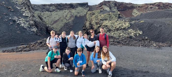 Schüler der MS Lebring besuchten auch die Vulkane im Timanfaya Nationalpark auf Lanzarote