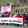 Im November 2018 wurde in Stegg gegen die Deponie demonstriert