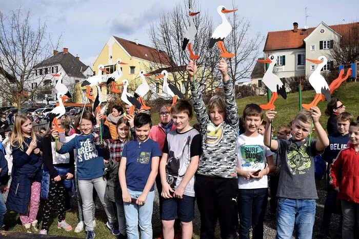 Kinder der Volksschule und der NMS waren bei dem Ereignis mit dabei.