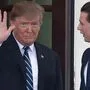 Trump begrüßt Kurz am Eingang zum Westflügel
