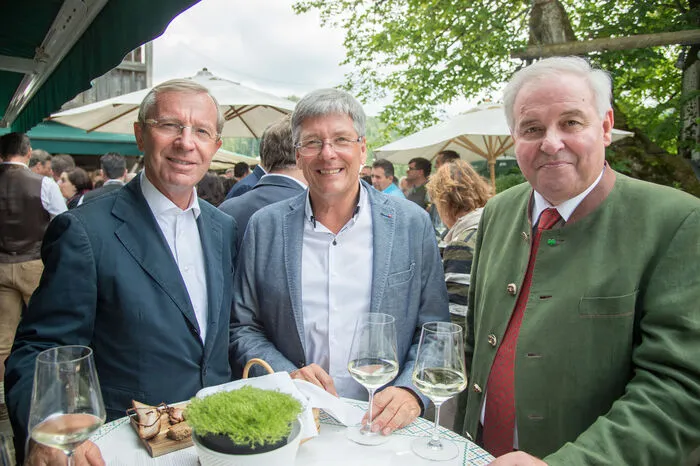 Landeshauptleute-Runde: Wilfried Haslauer (Salzburg), Peter Kaiser (Kärnten), Hermann Schützenhöfer (Steiermark)