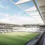 Ein Animation des neuen LASK-Stadions