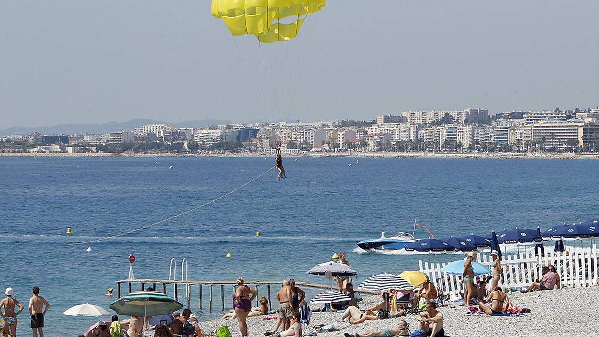 An der Strandpromenade von Nizza