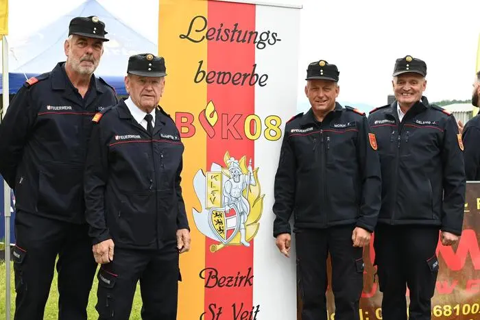 v.l. Thomas Köfer, Peter Klampfer, Friedrich Monai, Johann Delsnig;