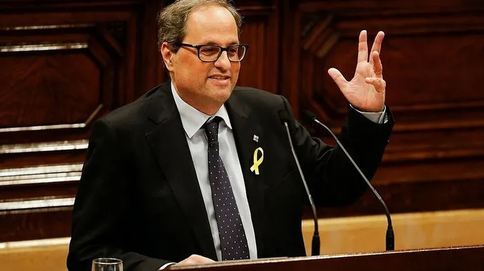 Puigdemonts Wunschkandidat Joaquim "Quim" Torra dürfte am Montag zum Regionalpräsidenten gewählt werden.