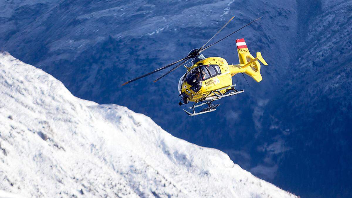 Der Mann wurde vom Rettungshubschrauber Alpin 1 geborgen (Symbolfoto)