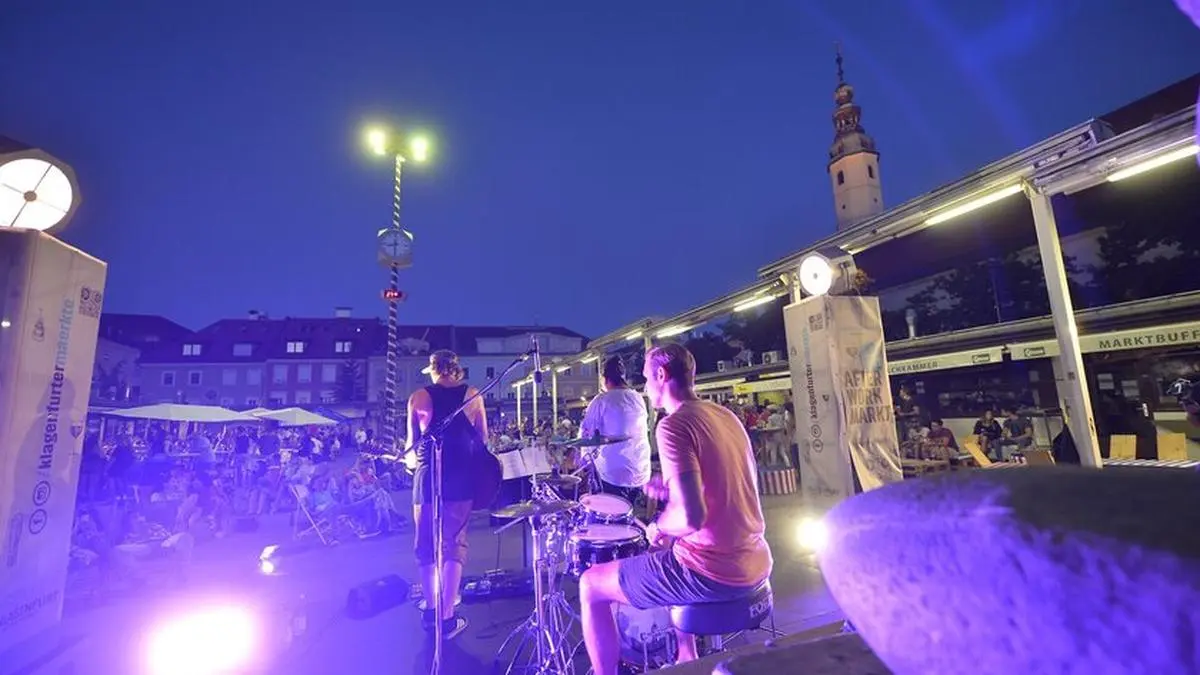 Auch 2023 wieder ein Fixpunkt: das "Afterwork" am Klagenfurter Benediktinermarkt. 