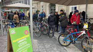 Bei der Fahrradbörse 2023 wurden insgesamt über 100 Räder verkauft