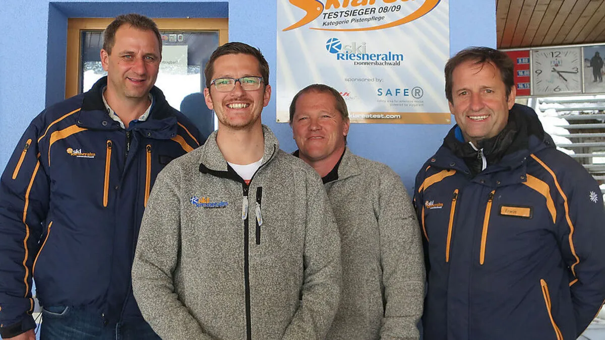 Heinz Luidold, William Gasser, Siegfried Kalsberger und Erwin Petz (v. l.)