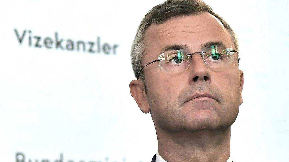 Noch Verkehrsminister Norbert Hofer