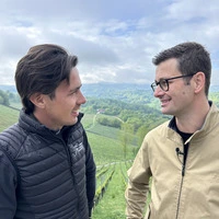 Armin Tement und René Kollegger vor der Spitzenlage Zieregg