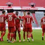 Auch ohne fans jubeln die Bayern 