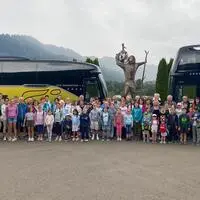 Die Gruppe war mit zwei Bussen unterwegs