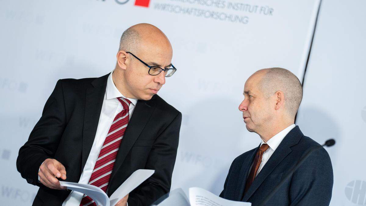 Wifo-Chef Gabriel Felbermayr und IHS-Direktor Holger Bonin 