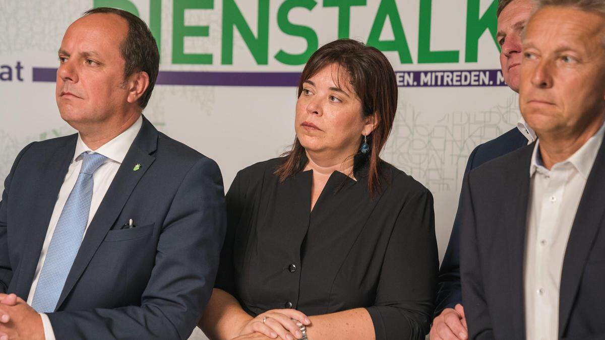 Christoph Stark, Agnes Totter, Andreas Kühberger (hinten) und Reinhold Lopatka sind für die Steirer-VP bei der Nationalratswahl angetreten. 