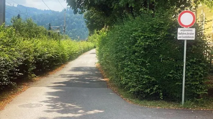 Der Dr.-Hans-Kloepfer-Weg ist größtenteils nur mehr für Anrainer befahrbar