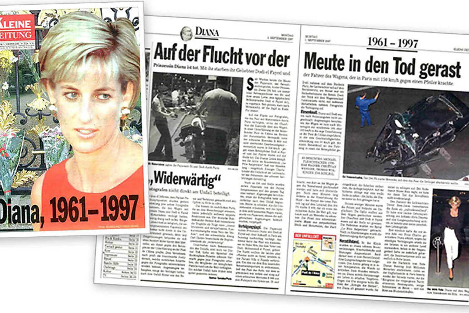Heute vor 20 Jahren: Der Tod von Lady Di: So berichtete die Kleine Zeitung