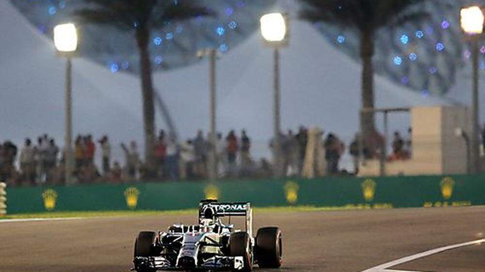 Lewis Hamilton war am Freitag in Abu Dhabi der Schnellste
