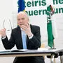 Hans Seitinger bei der Video-Sitzung der Landesagrarräte-Konferenz - deren Vorsitz er gerade einnimmt