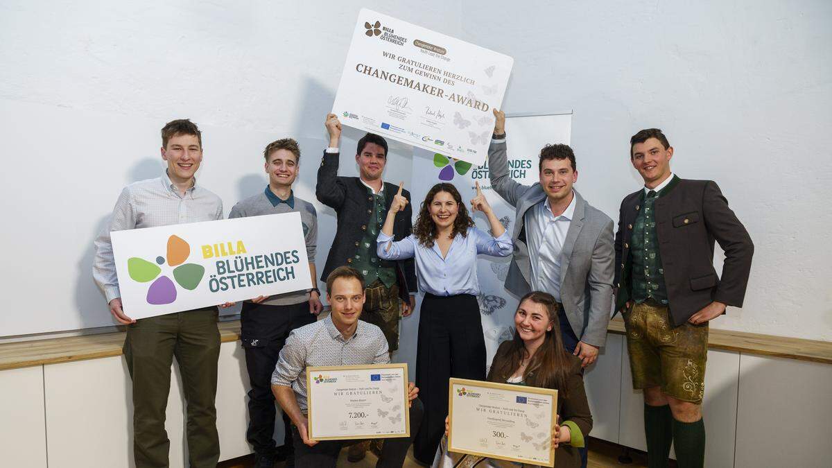 Die LJ Meiselding bei der Verleihung des „Changemaker #nature“-Awards