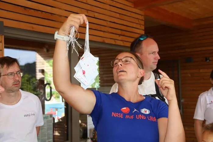 Nach Erklärung der Laufstrecke lautete das Kommando „Nase auf und lauf!“