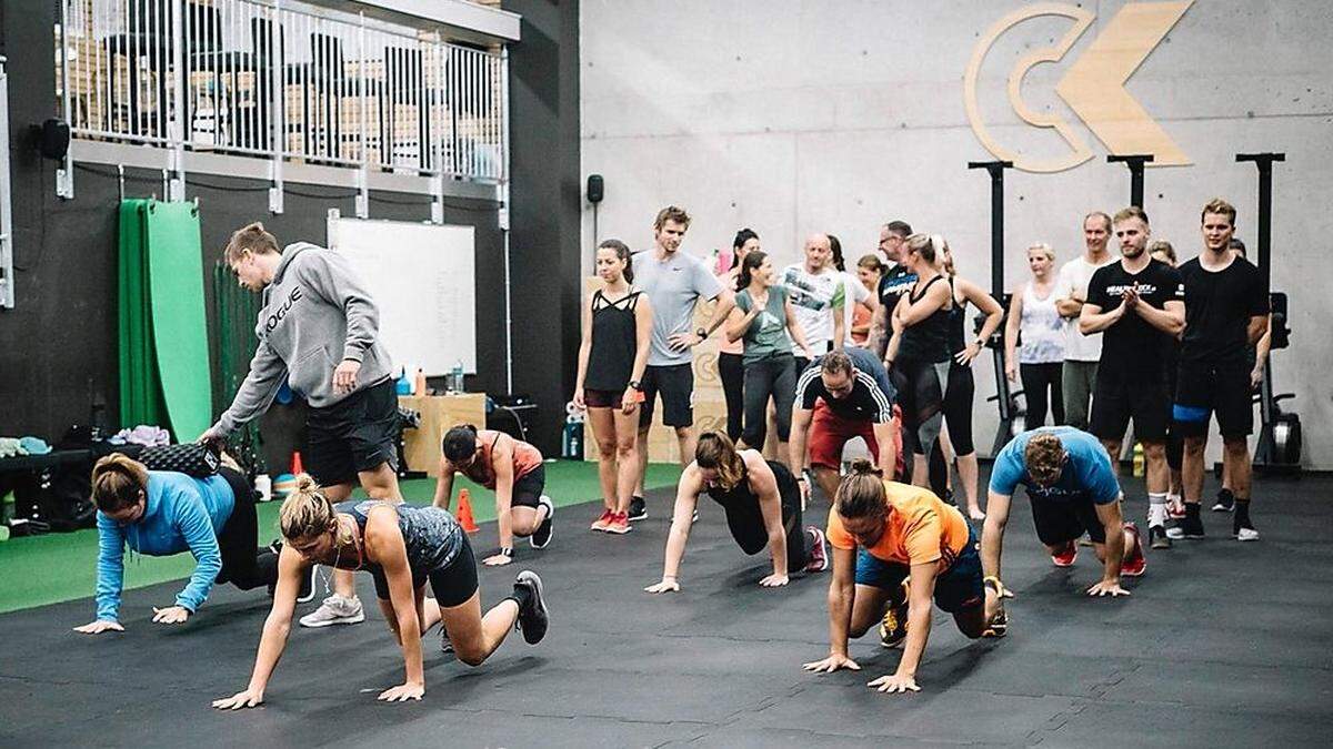 In der Crossfitbox wird „geschwitzt“