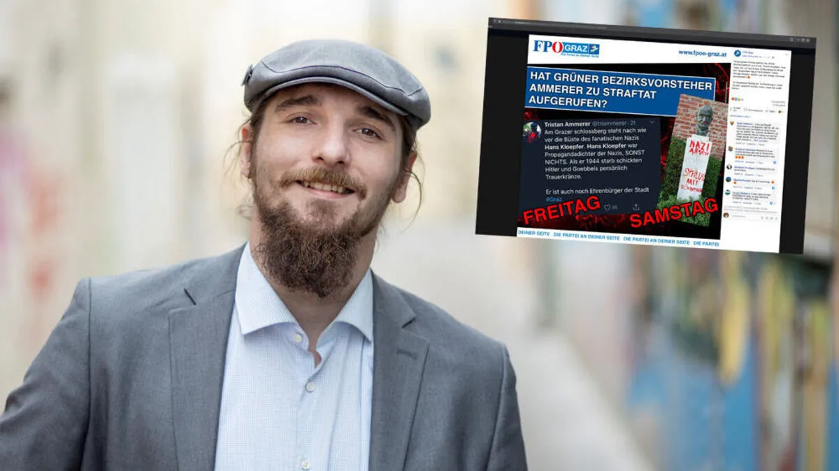 Tristan Ammerer (Die Grünen) war Bezirksvorsteher in Gries, derzeit ist er Bezirksrat