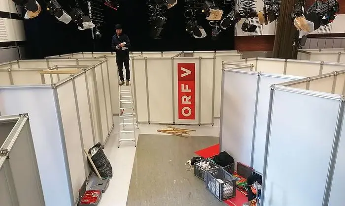 Der Isolationsbereich im ORF-Landesstudio Vorarlberg in Dornbirn