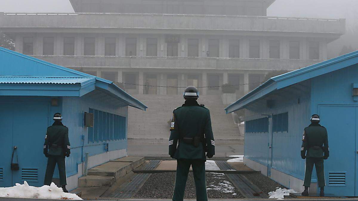Die Grenze zwischen Nord-Korea und Süd-Korea ist streng bewacht
