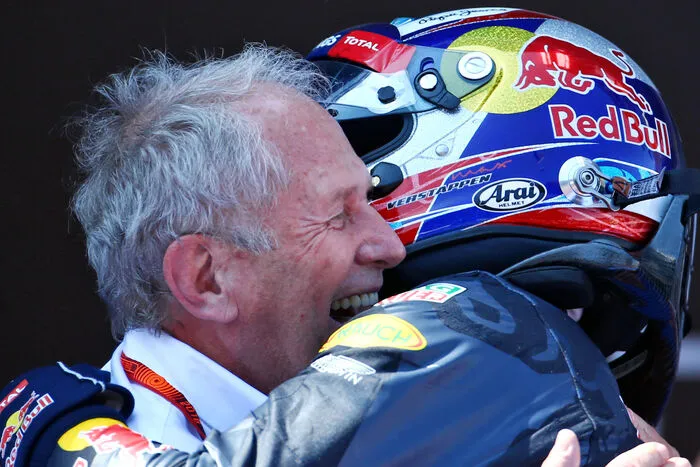 Helmut Marko mit Max Verstappen