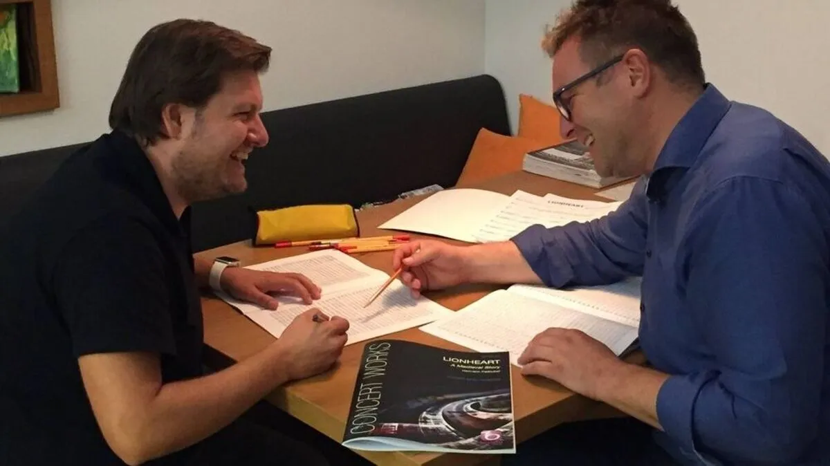 Lukas Hofmann mit Hermann Pallhuber