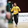 VIENNA,AUSTRIA,14.SEP.24 - HANDBALL - HLA Meisterliga, SG Handball Westwien vs SC Ferlach. Image shows the rejoicing of Florian Striessnig (Ferlach).
Photo: GEPA pictures/ Armin Rauthner