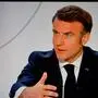 Macron beim TV-Interview mit TF1 and France 2