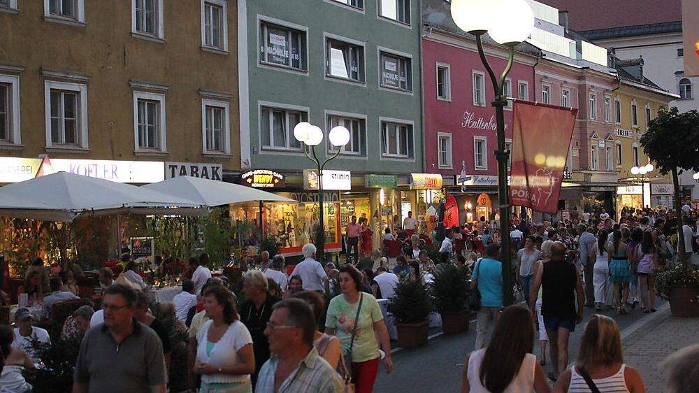 Die Innenstadt von Spittal wird wieder zum Einkaufsmekka