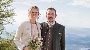 Das frisch vermählte Ehepaar 