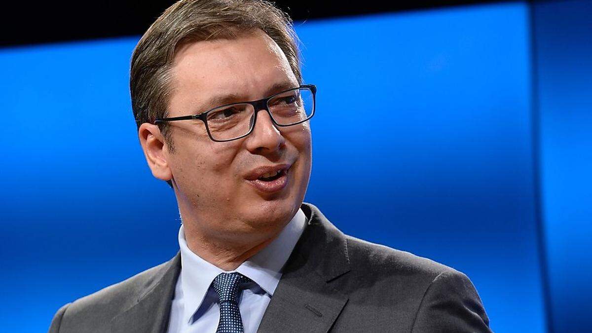 Zum Glück wohlauf und guter Dinge: Vucic