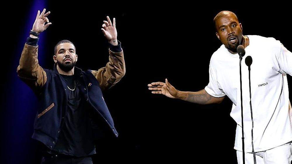 Drake (links) und Kanye West: Kampf der Rap-Giganten
