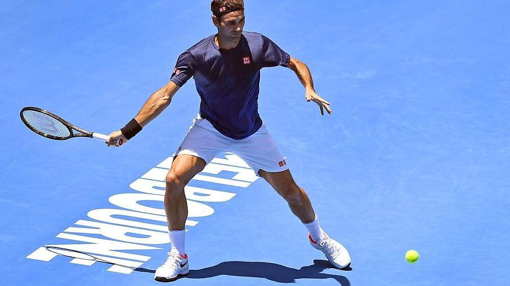 Roger Federer trainiert seit heute in Melbourne