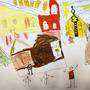 Peter Sterbenz (7) aus Klagenfurt malte einen Christkindlmarkt