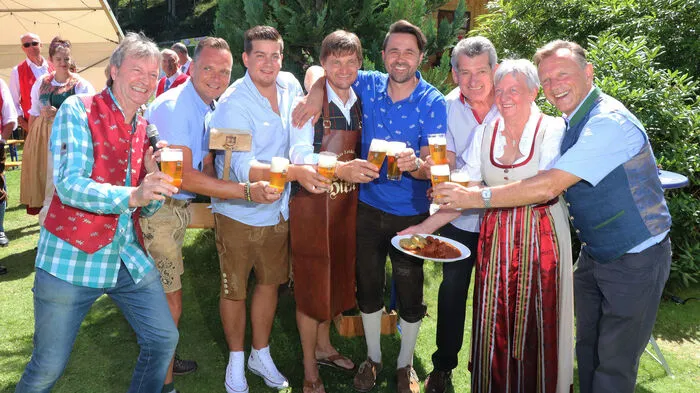 Beim Bieranstich!